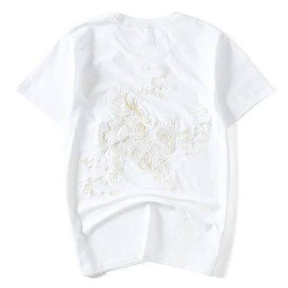 Qilin Embroidered T-shirt