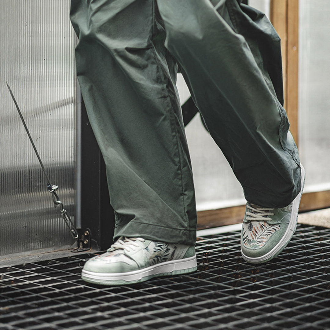 Verdant Impression, Watercolor Sneakers