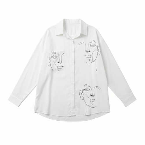 Line art faces Shirt