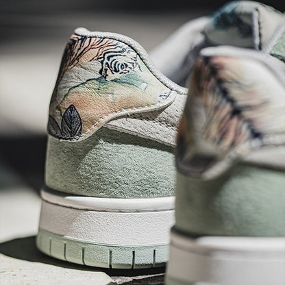 Verdant Impression, Watercolor Sneakers