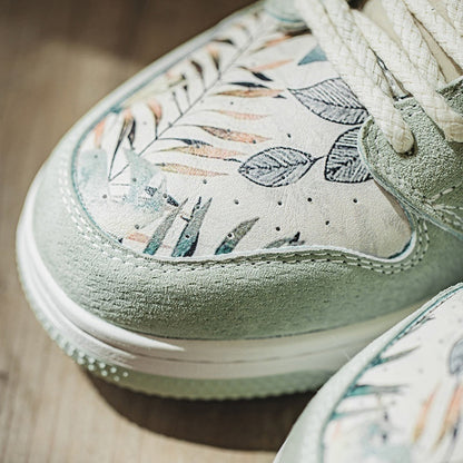 Verdant Impression, Watercolor Sneakers