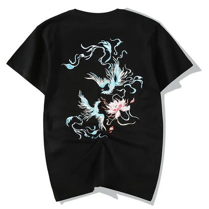 Embroidered Eternal Phoenix Dance T-shirt